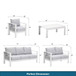 Outdoor Patio Set With All-Weather Thick Cushions