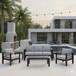Outdoor Patio Set, All-Weather With Thick Cushions