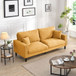 Modern Upholstered 3 Seat Sofa, High Resilience