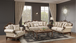 Lotus Living Room Set In Walnut by Galaxy Home Furnishings