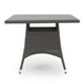Outdoor Rattan Square Dining Table With 4 Legs - Gray