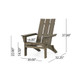 Aurascape - Outdoor Comfort Foldable Adirondack Chair