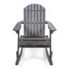 Outdoor Adirondack Rocking Chair With Hand Crafted Details