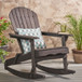 Outdoor Adirondack Rocking Chair With Hand Crafted Details