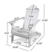 Aurascape - Outdoor Acacia Wood Foldable Adirondack Chair