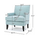 Serenada - Upholstered Fabric Club Chair With Nailhead Trim And Tapered Birch Legs