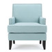 Serenada - Upholstered Fabric Club Chair With Nailhead Trim And Tapered Birch Legs