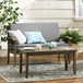Outdoor Chat Set With Coffee Table And Loveseat