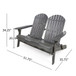 Outdoor Adirondack Rocking Loveseat With Hand Crafted Details