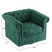 Chesterfield Style Swivel Club Chair With Button Tufted