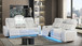 Electra Reclining Sofa with LED Lighting and Power Headrest