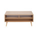 Astro - Coffee Table - Natural And White Wood
