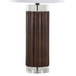 Cylinder - Fluted 29.25" Polyresin Table Lamp (Set of 2) - Dark Brown