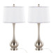 Cairo - 28" Metal Table Lamp (Set of 2) - White