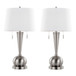 Jules - 30" Metal Table Lamp With USB (Set of 2) - White
