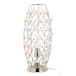 Crystal Buds- 18" Metal Uplight - Pearl Silver
