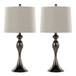 Ashland - 27" Metal Table Lamp (Set of 2) - Beige And Light Gray