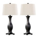 Riley - 29" Polyresin Table Lamp (Set of 2) - Oil Rubbed Bronze Polyresin With Oat Linen Shade from Grandview Gallery