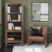 Bookcase Pier, 2 Tone - Brown