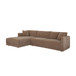 Bryn - Sectional Camel Left Stationary Sofa - Light Brown