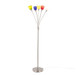 Medusa - Metal Floor Lamp 5 Arm - Stainless Steel, Multi-colored Glass