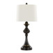 Montgomery - Contemporary Metal Table Lamp (Set of 2) - Oil Rubbed Bronze With Off-White Linen Shade From Grandview Gallery