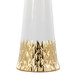 Penelope - Contemporary Ceramic Table Lamp - White & Gold Ceramic Body And White Shade