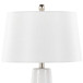 Penelope - Contemporary Ceramic Table Lamp - White & Gold Ceramic Body And White Shade