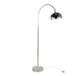 Emery - Contemporary Metal Floor Lamp - Polished Nickel And Clear K9 Crystal With White Metal Accents From Grandview Gallery