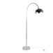 Emery - Contemporary Metal Floor Lamp - Polished Nickel And Clear K9 Crystal With White Metal Accents From Grandview Gallery
