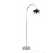 Emery - Contemporary Metal Floor Lamp - Polished Nickel And Clear K9 Crystal With White Metal Accents From Grandview Gallery