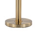 Trophy - Glam Floor Lamp - Gold Metal And White Linen Shade
