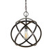 Linx - Contemporary Metal Pendant Lamp - Oil Rubbed Bronze From Grandview Gallery