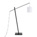 Arturo - Contemporary Floor Lamp - Black Wood