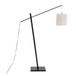 Arturo - Contemporary Floor Lamp - Black Wood