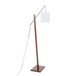 Arturo - Contemporary Floor Lamp - Walnut Wood