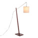 Arturo - Contemporary Floor Lamp - Walnut Wood