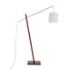Arturo - Contemporary Floor Lamp - Walnut Wood