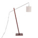 Arturo - Contemporary Floor Lamp - Walnut Wood