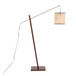 Arturo - Contemporary Floor Lamp - Walnut Wood