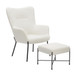 Izzy - Industrial Lounge Chair And Ottoman Set