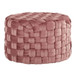 Braided - Round Velvet Ottoman