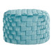 Braided - Round Velvet Ottoman