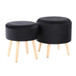 Tray - Contemporary Storage Ottoman With Matching Stool
