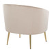 Tania - Contemporary/Glam Accent Chair - Gold Metal, Velvet