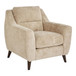 Carly - Upholstered Contemporary Armchair - Espresso Wood