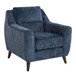 Carly - Upholstered Contemporary Armchair - Espresso Wood