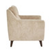Carly - Upholstered Contemporary Armchair - Espresso Wood