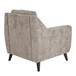 Carly - Upholstered Contemporary Armchair - Espresso Wood