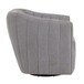 Finley - Upholstered Contemporary Swivel Accent Chair - Black Metal